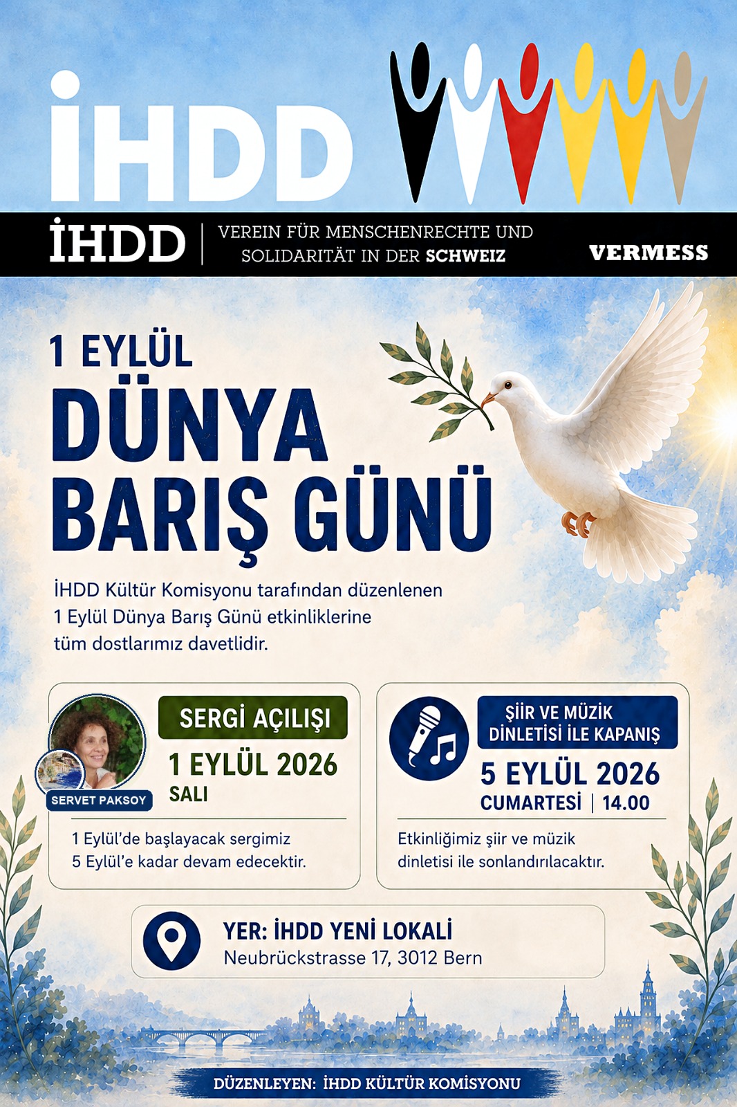 İHDD’den 1 Eylül Dünya Barış Günü etkinlikleri